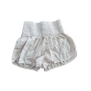 Free People Movement Medium White 2” Shorts Lined High Waist The Way Home Read